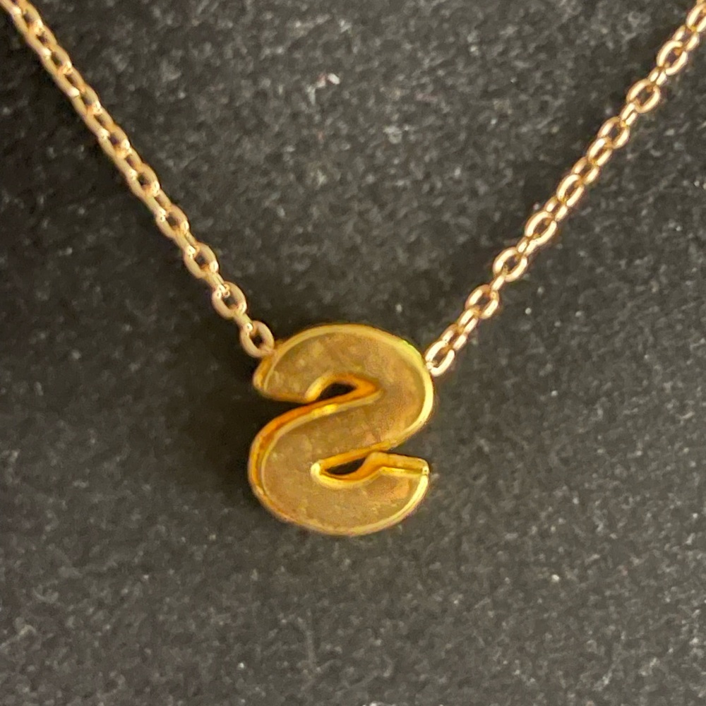 Necklace Charm Initial (“S”) Pendant - Picture 3 of 3